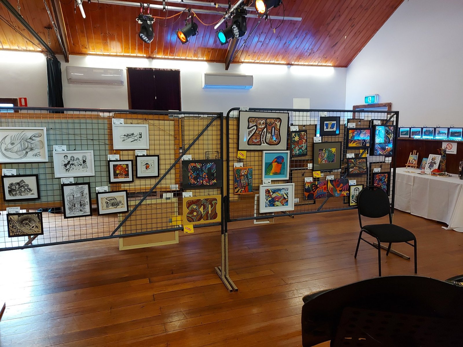 Artwork displayed in a PAVED Festival exhibition